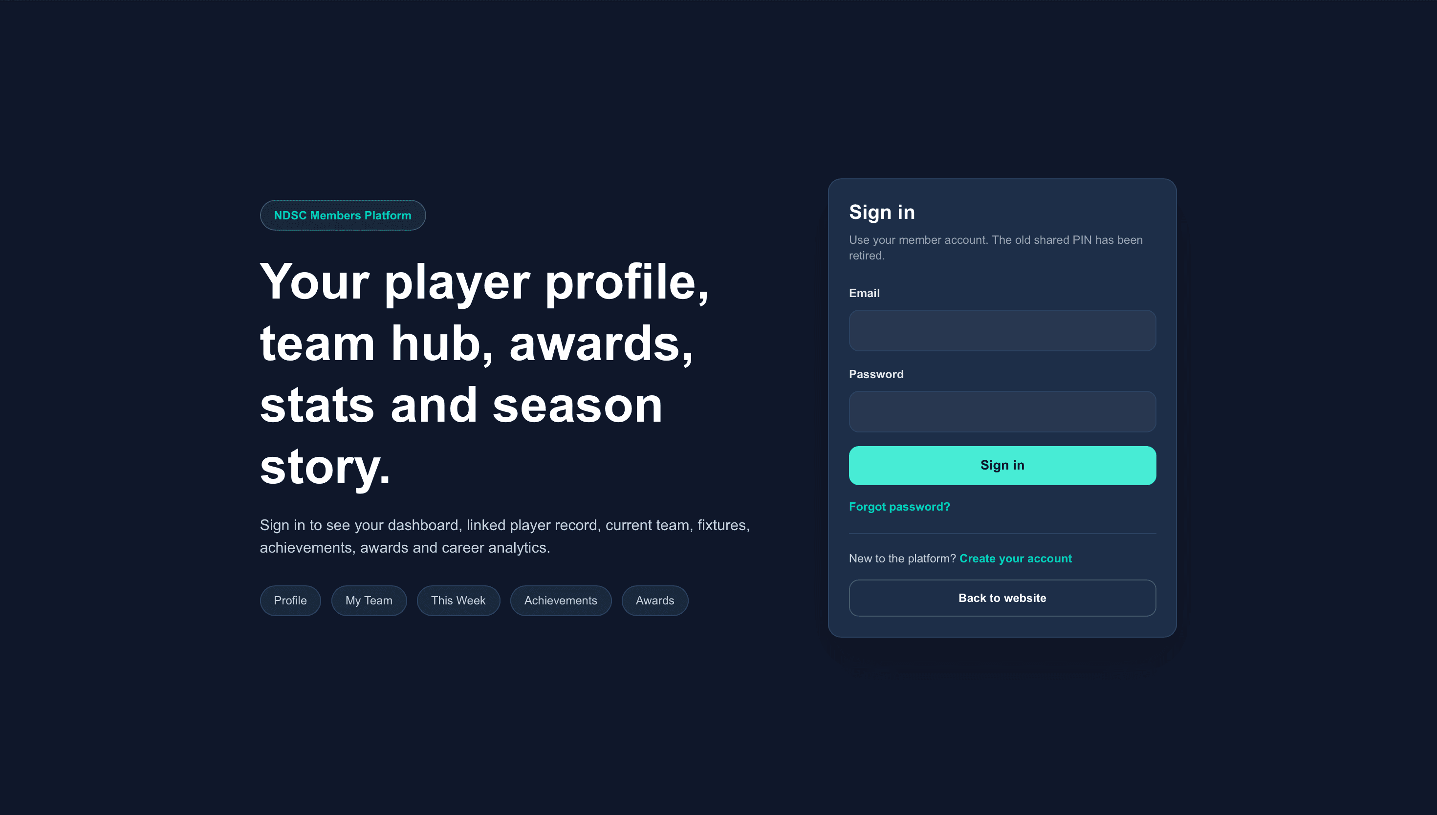 Member Dashboard screenshot — 1 of 8
