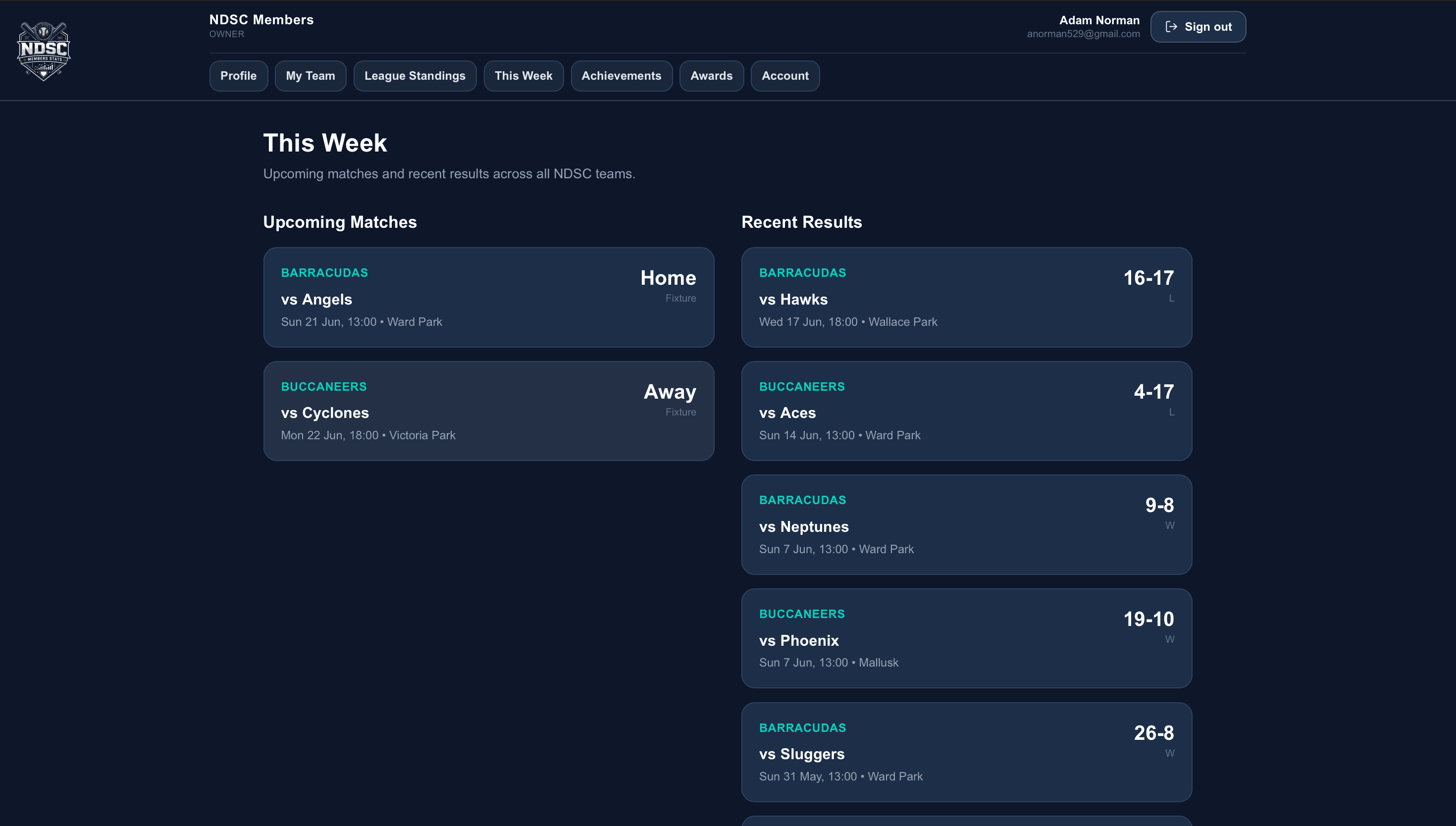 Member Dashboard screenshot — 6 of 8
