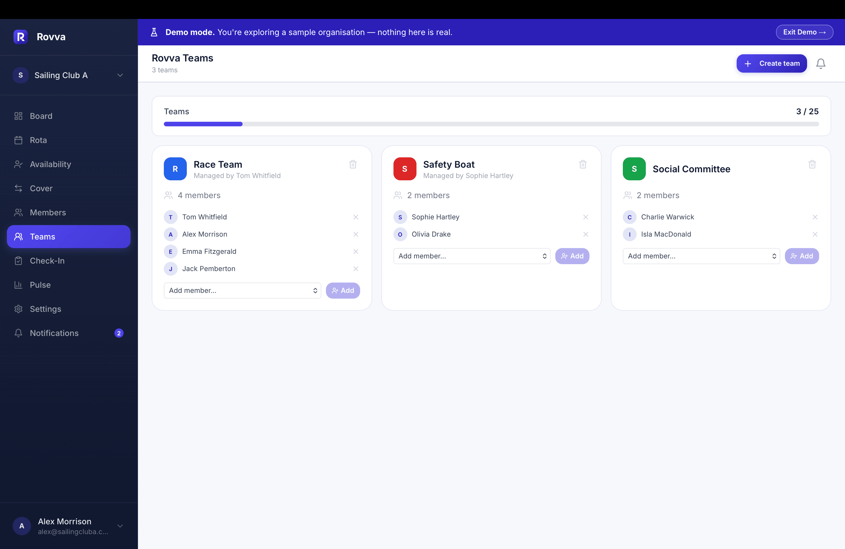 Members & Teams screenshot — 2 of 2